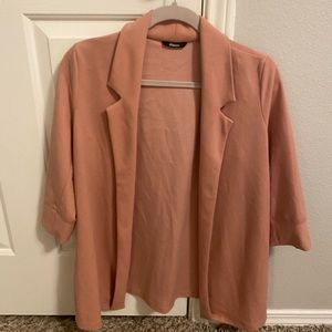 Cute plaid pink blazer - one size - cold fit a S, M OR L size